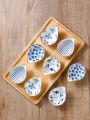 4pcs Ceramic Plate Japanese Style Household Seasoning Pottery Mini Dipping Dish Sushi Soy Sauce Snack Tableware. 