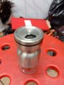 Glass Salt Pot with Stainless Steal Protector. 