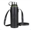 Insulated Water Bottle, Thermos Bottle Stainless Steel Vacuum Flask with Leather Cover. 