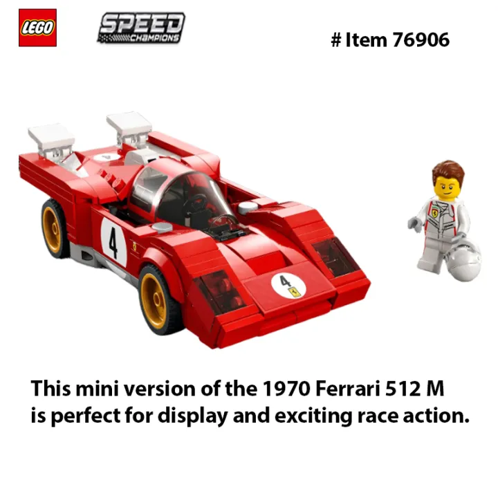 LEGO%2076906%20Speed%20Champions%201970%20Ferrari%20512M%20Building%20Set,%20Model%20Building%20Kit%20with%20Race%20Car%20Driver%20Minifigure%20291%20PCS%20-%20Image%202