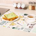 1 Roll Can Cut Table Mat Drawers Cabinet Shelf Liners Cartoon Cupboard Placemat Waterproof Oil Thickened Kitchen Stickers. 