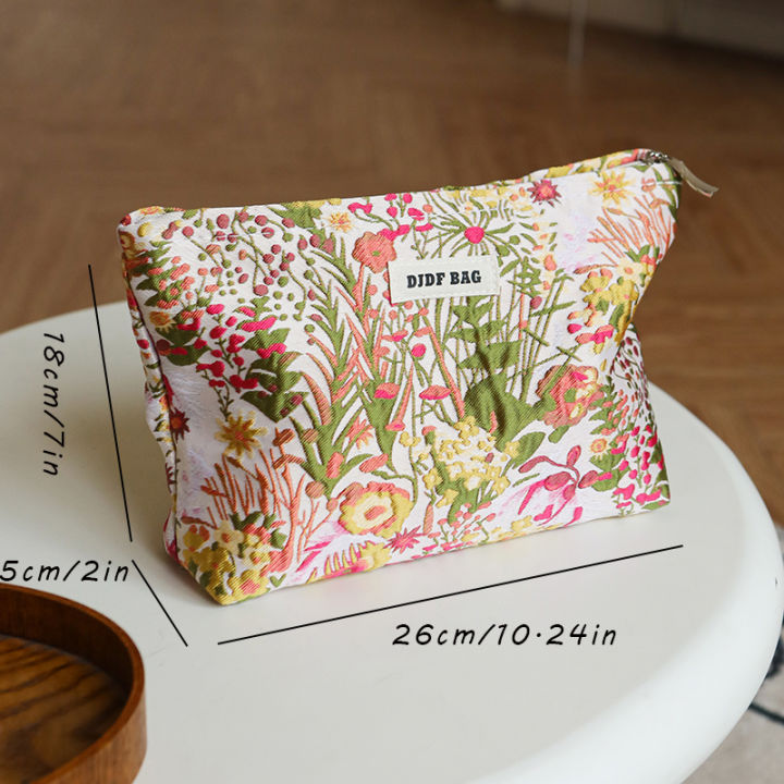 DJDF%20Women's%20Cosmetic%20Bag%20Green%20Seaweed%20Skincare%20Products%20Large%20Capacity%20Storage%20Bag%20Portable%20Travel%20Toiletry%20Bag%20Coin%20Purse%20-%20Image%205