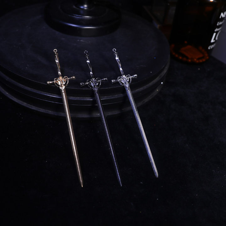 Personalized Metal Sword Women's Hairpin Hair Clip Creative Hair Stick Dly Punk Style Hair Style Design Accessory Festival