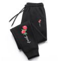 Beautiful Flowers Printing Womens Sweatpants Daily Casual Fashion Trousers Sports Jogging Sweat Mens Pants Street Hot Sale Pants.