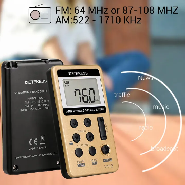 Retekess%20V112%20Radio%20Mini%20Pocket%20Radio%20Receiver%20Portable%20Radios%20AM%20FM%20Rechargeble%20Sleep%20Time%20Earphone%20For%20Walkman%20Go%20Hiking%20-%20Image%203