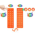 5pcs Word Pop 100 CVC Words Games Pop Toys, Phonics Learning Fidget Toys, Learn To Read Teaching Resources For Preschool Kids. 