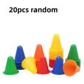 10Pcs Soft Training Road Cones Skate Marker Skating Obstacle Sports Cones For Roller Skate Football Soccer Rugby Kids Adult.