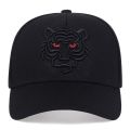 Leisure Trucker Caps Unisex Snapback HatsNew Cotton Black Tiger Embroidery Baseball Cap Men Women Hip Hop Hat Summ.