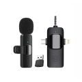 4 in1 Professional Wireless Lavalier Microphone for Interviews Video Podcast for iPhone/iPad/Android/Smartphone/Camera/Computer. 