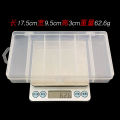1pc PVC 6 Compartments Bait Box 17.5*9.5*3cm Soft Bait Hook Bait Organizer Storage Container Fish Hook Portable Storage Box. 