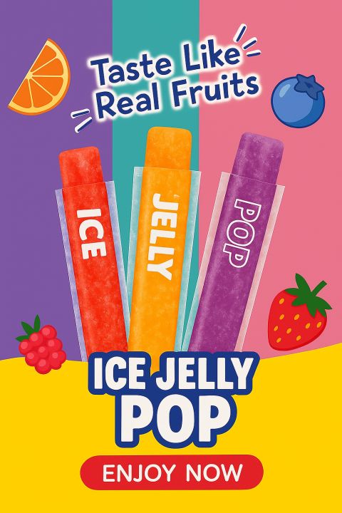 Ice Lolly Pops Ice Lolly Candy   Freeze  (10 Pcs)