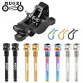 MUQZI 2pcs Titanium Bolts Bicycle Disc Brakes Caliper Lightweight Mounting Screws Road MTB Disc Brake Pad Bolts with Fixing Clip. 