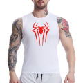 Spider Print Tank Tops for Men Athletic Quick Dry Sleeveless Compression Shirt Gym Workout Running Vest Baselayers Undershirts. 