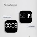 Digital Wall Clocks Temperature Date Week Dispaly Electronic Table Clock 12/24H Wall-mounted LED Alarm Clock Remote Control. 