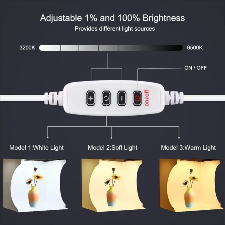 Puluz%20Light%20Box%20Ring%20Led%20Folding%20Lightbox%20Tent%20Box%20Kit%20Photo%20Studio%20Tabletop%20Shooting%20Portable%20Photo%20Studio%20Lightbox%20Photography%20-%20Image%203