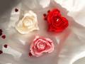 3 PCS Rose Heart Candle - Paraffin wax - Perfect Valentine's Day Gift - Scented ❤️ candles - Perfect Gift For Love. 