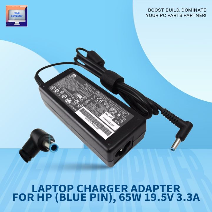 HP%20Laptop%20Charger-Adapter-Output:%2019.5V,3.3A,%2065W%20(Blue%20Pin)%20-%20Image%205