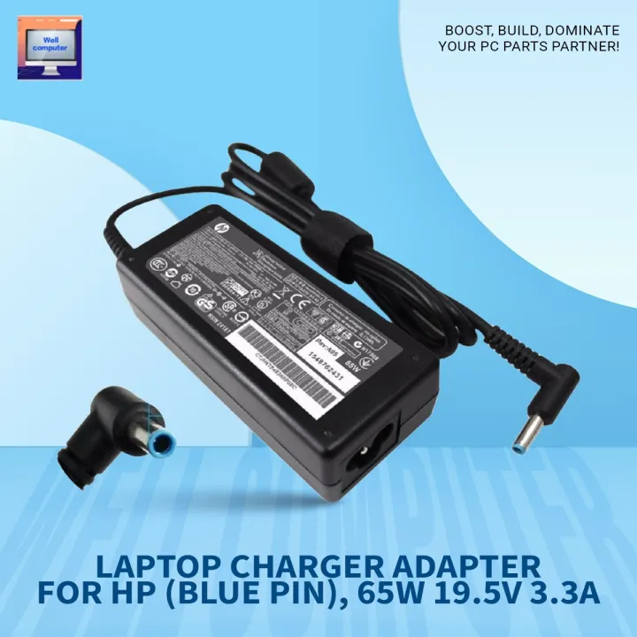 HP%20Laptop%20Charger-Adapter-Output:%2019.5V,3.3A,%2065W%20(Blue%20Pin)%20-%20Image%205