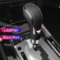 10.5cm Black Red PU Leather Universal Car Gear Shift Knob Gear Stick Manual Transmission Shifter Lever with Adapters. 