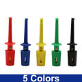 5PCS Mini Single Test Hook Clip Test Probe For Electronic Testing IC Grabber Large Round Crocodile Clip Hook Test Clip. 