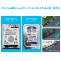 TISHRIC HDD Case 3.5 2.5 SATA to USB 3.0 Adapter External Hard Drive Disk Enclosure for 3.5 SSD Disk 450Mb/s 18TB HDD Box Case. 