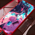 Computer Backlight Mouse Pad Pokemon Pikachu Gengar RGB Gaming MousePad Large LED Gamer Keyboard Pad XXL PC Desk Mat Tapis. 