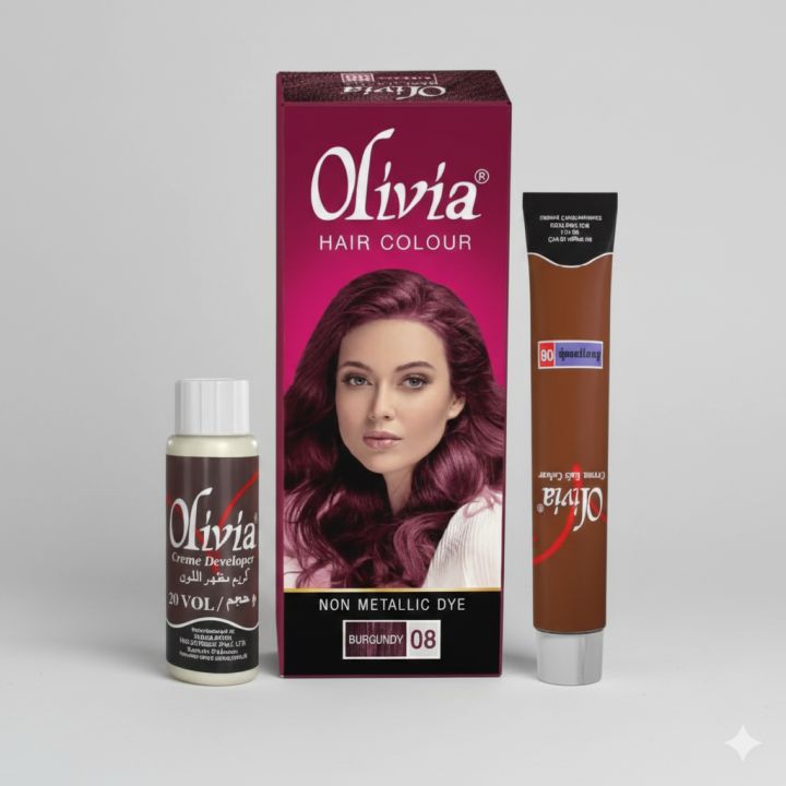 Olivia Hair Colour - New Pack Burgundy, Dark Red (08)