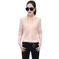 Women's Spring Sexy V-Neck Shirt Formal Long Sleeve Chiffon Blouse Casual Long Sleeve Shirt. 
