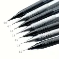 Low Center of Gravity Metal Mechanical Pencil Set 0.3-2.0mm Lead Refill Automatic Pencil Art Sketch Painting Writing Stationery. 