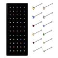 5 PCs Nose Pin Nose Ring for Piercing Direct Nose Pin Single Stone Nose PinNaak ka koka / Naak ki long for women and girls. 