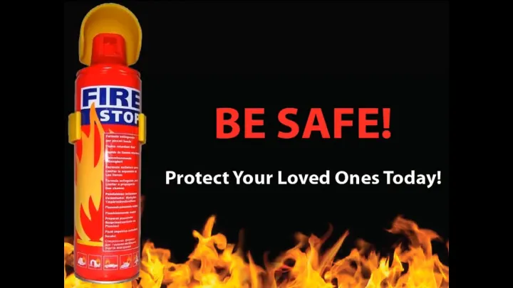Fire Stop Foam Spray 500ml - Home Safety Fire Extinguisher Spray ...