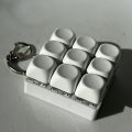 4/9-button Keyboard Keychain Shaft Tester Fidget Toy with Sound Effects Compact Size Easy Portability Comfortable Touch. 