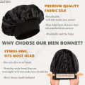 Extra Wide Soft Band Satin Sleep Cap Single-Layer Silk Bonnet Design for Long&Curly Stay-On Hair Night Hair Wrap for Women.