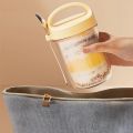 430ML Oat Cup Nut Yogurt Salad Cup Leakproof Glass Cup Oats Container With Lid Spoon Breakfast Cups Kitchen Item. 