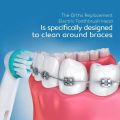 Ortho and Power Tip Brush Heads Compatible with Oralb Electric Toothbrush - Good for Braces, Crowns, Bridges Fit Oral B Pro 1000. 