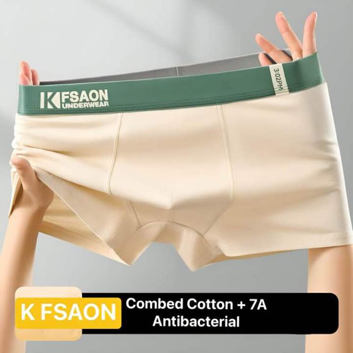 K%20FSAON%20Underwear%20Boxer%20Men's%20Underwear%20Men's%20Antibacterial%20-%201%20Pis%20-%20Youth%20Pure%20Cotton%20Model%20Breathable%20Mid-Waist%20Trendy%20Boxer%20Short%20Shorts%20-%201%20pis%20Underwear%20-%20Image%209