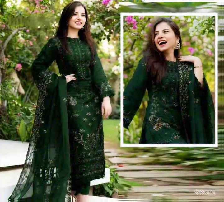 3Pc%20Embroidered%20Unstitched%20Chiffon%20Suit%20For%20Women%20All%20Season%20Crinkle%20Chiffon%20Fabric%20Party%20Wear%20Formal%20Style%20Multiple%20Color%20-%20Image%204
