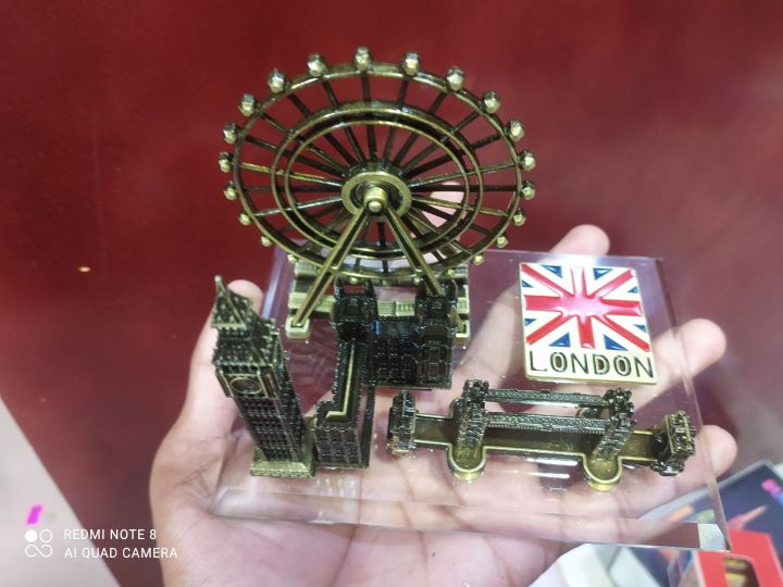 Modello Metallico London Eye E Big Ben - Souvenir In Stile Europeo, Decorazione Casa - Foto 8