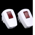 1PC Original Ivory Schuko Germany Type F Standard Rechargeable Plug With Main Power On/off Switch Built-in LED Indicator. 