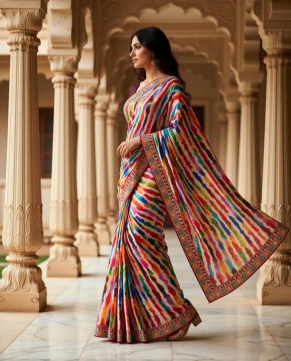 Bollywood%20Georgette%20Saree%20Women%20(Multicolor)%20-%20Image%205