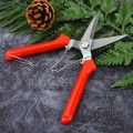 190mm Straight Head Pruning Shears Non-slip HandleStainless Steel Outils Manuels Household Bonsai Garden Scissors Pruing Shear. 