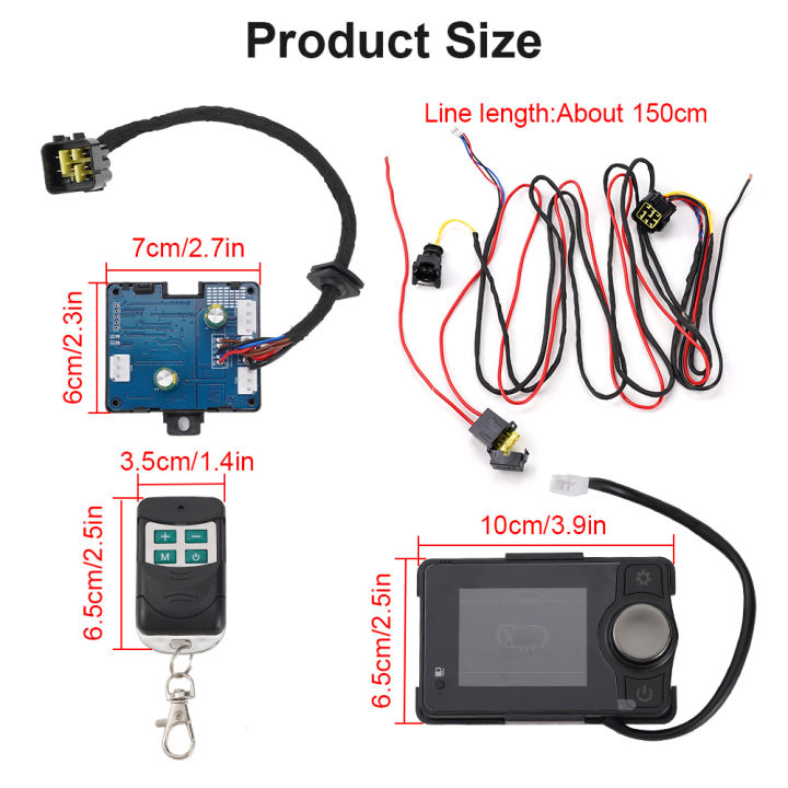 For%205KW%20Parking%20Heater%20Accessories%20Bluetooth%20Motherboard,%20Switch,%20Remote%20Control%20Wiring%20Harness%20Combination%20Set%20-%20Image%202