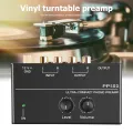 PP500 Phono Preamp Preamplifier Headphone Preamplifier Microphone Enlarge Mixer with Level Volume Control for Vinyl Turntable. 