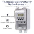30A Digital Timer Switch Relay 168 Hours Weekly 7 Days Programmable Timer Control AC 220V KG316T With Outdoor Waterproof Box.