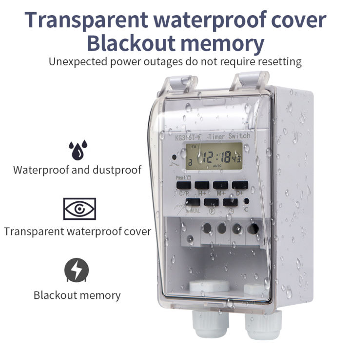 30A%20Digital%20Timer%20Switch%20Relay%20168%20Hours%20Weekly%207%20Days%20Programmable%20Timer%20Control%20AC%20220V%20KG316T%20With%20Outdoor%20Waterproof%20Box%20-%20Image%204