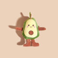 1 cartoon Avocado Shaped Pet Plush Toy for Dogs to Interact and Play in Daily Life. 