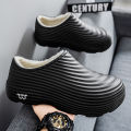 New Fashion Cotton Slippers Men Winter Warm Home Cotton Shoes Waterproof Garden Shoes Indoor Slip on Concise Shoes. 