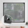 2026 DIY Custom Size Lockable, Windproof Magnetic Screen Window, Self-Adhesive Mosquito Net Curtain, Invisible, Household Magnet.