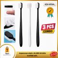 (3 pcs) Microbristle Toothbrush in Poly Bag – Ultra-Soft Microfiber Bristle Toothbrush for Sensitive Teeth, Gums & Enamel | Gentle Soft Bristle Dentist-Recommended Toothbrush for Deep Cleaning & Plaque Removal. 