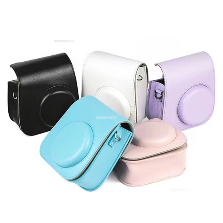 For%20%20Film%20Camera%20Bag%20for%20Instax%20Mini%2011%209%208%20Camera%20Case%20PU%20Leather%20Soft%20Silicone%20Cover%20Bag%20with%20Shoulder%20Strap%20-%20Image%203